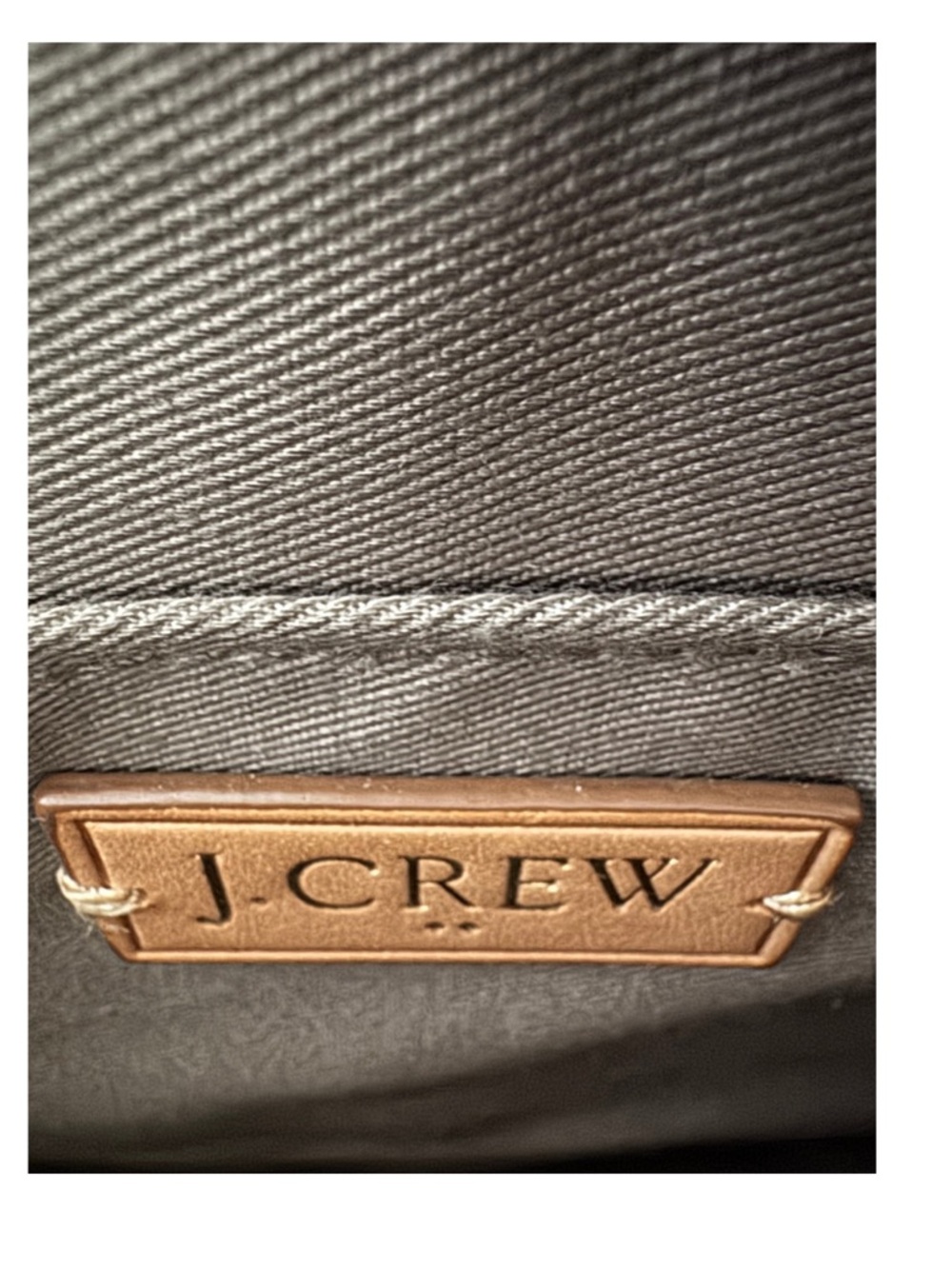 J.Crew Leather Cognac Brown Top Handle Satchel Bag - Picture 10 of 12